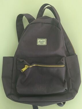 Herschel Supply Company Dark Purple Backpack with Gold Hardware